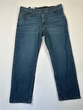 Wrangler Authentics Comfort Flex Waist Jeans Regular Fit Dark Wash Denim 36x29